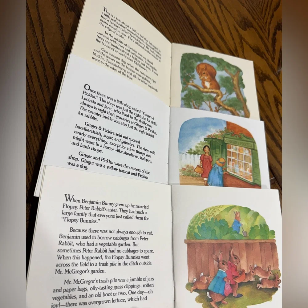 Beatrix Potter Book Collection + Peter Rabbit Plush, Stickers Book, Board book📚